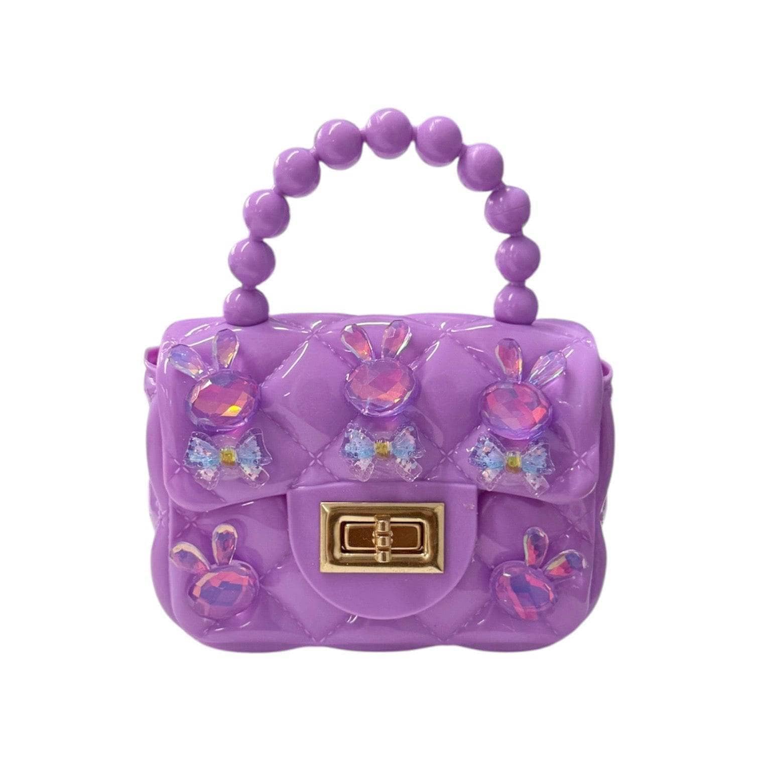 Lola + The Boys Accessories Purple Cutie Charm Mini Purse