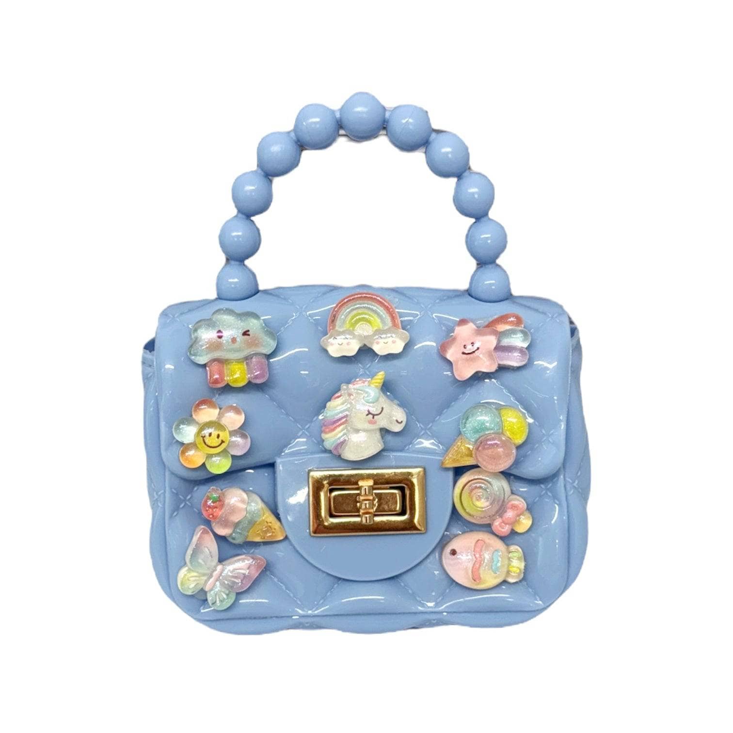 Lola + The Boys Accessories Blue Cutie Charm Mini Purse