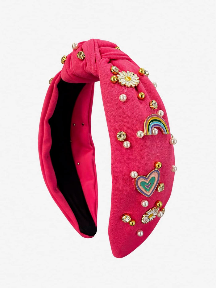 exclude-new-arriv Accessories Pink Cutie Charms Knot Headband