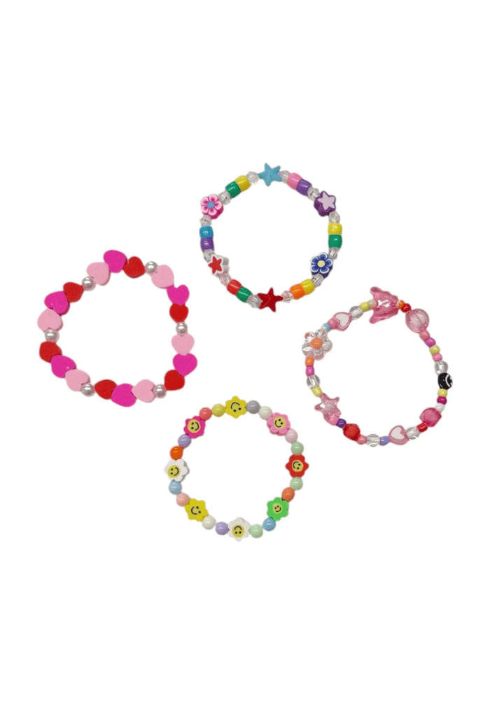 Lola + The Boys Accessories Cutie Rainbow Bracelet Set