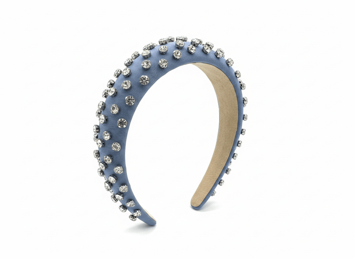 Lotus Accessories Light Blue Diamond Dazzle Headband