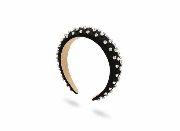 Lotus Accessories Black Diamond Dazzle Headband