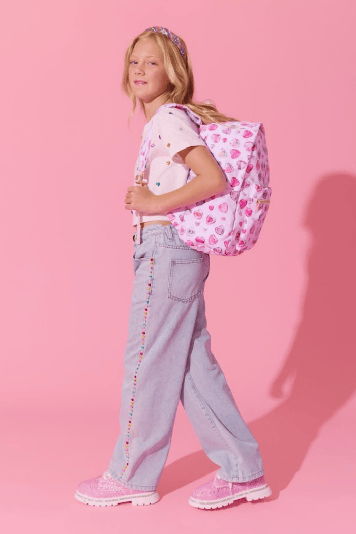Lola + The Boys Accessories Diamond Hearts Backpack