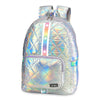 Top Trenz Accessories Iridescent Diamond Stitch Puffer Backpack Gradient Star Strap