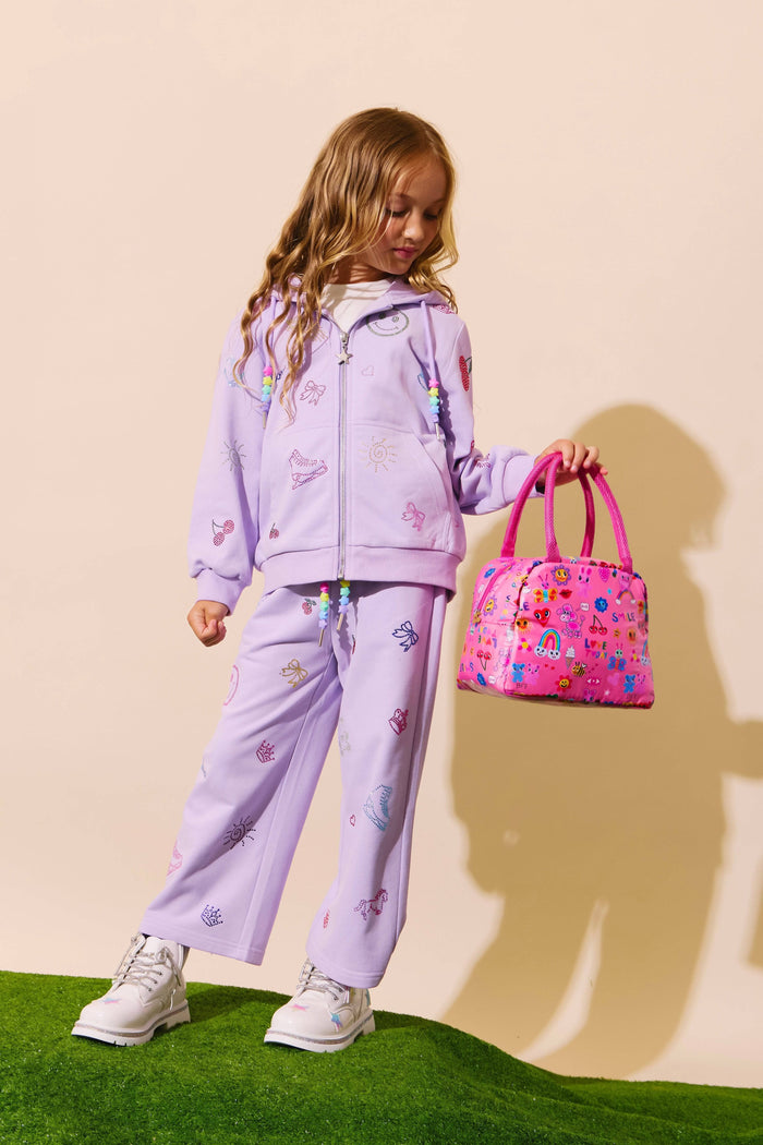 exclude-new-arriv Accessories Doodle Art Lunch Box