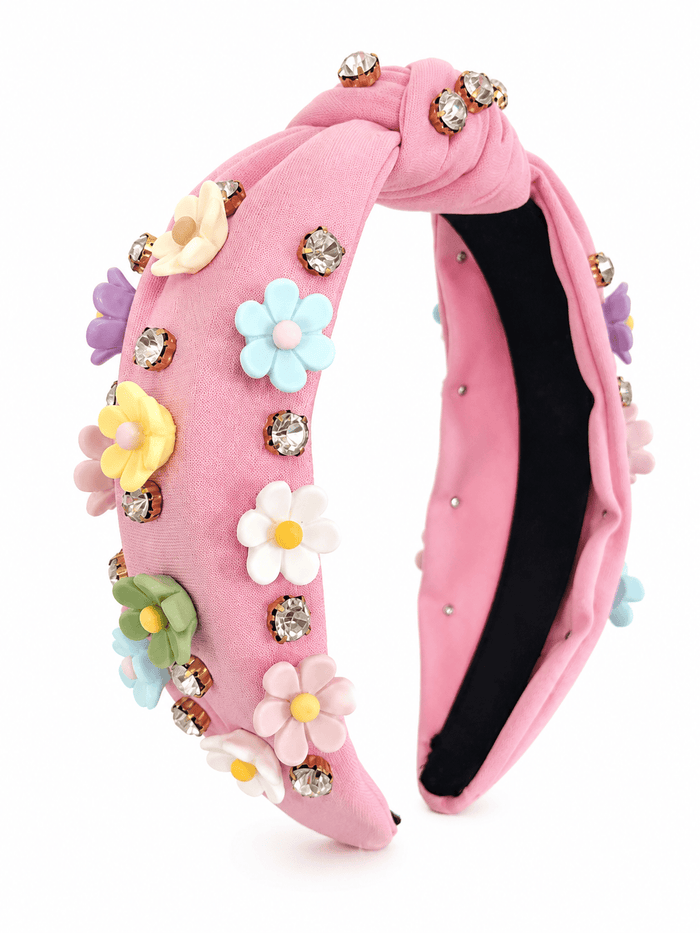 Lotus Accessories Bubblegum Pink Flower Knot Headband