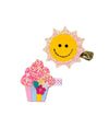 Lola + The Boys Accessories Cupcake & Sun Fun Set Hair Clips Collection (Pack of 2)