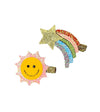 Lola + The Boys Accessories Sun & Rainbow Star Fun Set Hair Clips Collection (Pack of 2)