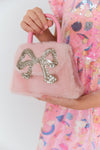 Lola + The Boys Accessories Fuzzy  Bow Tote