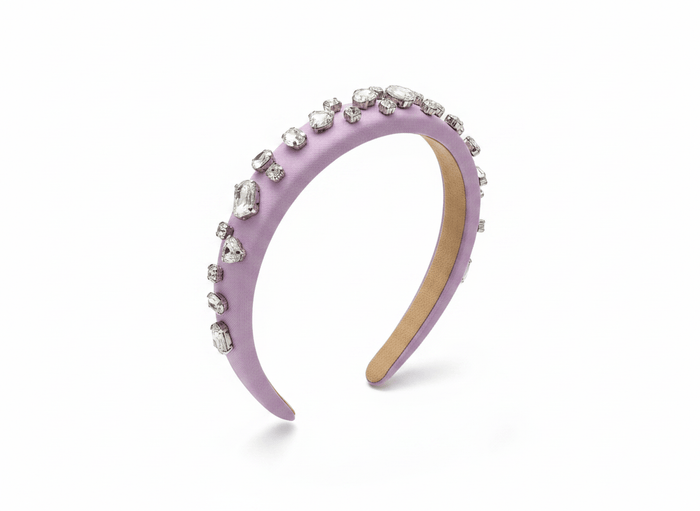 Lotus Accessories Lavender Gemstone Headband