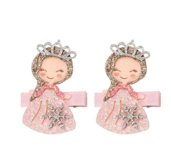 Lola + The Boys Accessories Glitter Princess Hair Clips (Pack of 2)
