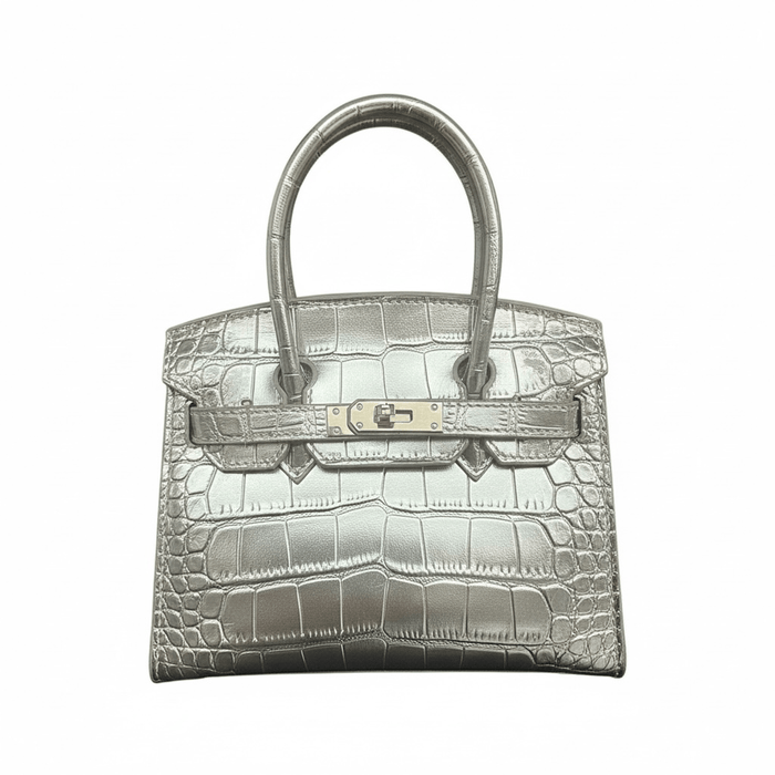 Lola + The Boys Accessories Gold Croc Mini Purse