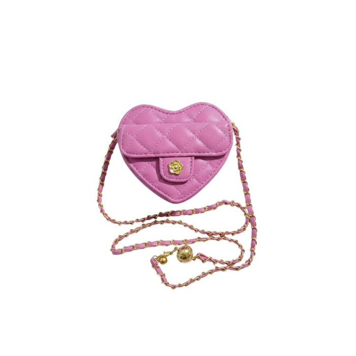 Lola + The Boys Accessories Purple Heart Purse
