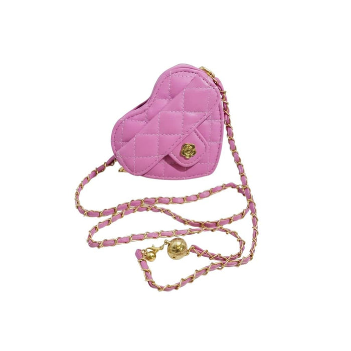 Lola + The Boys Accessories Purple Heart Purse