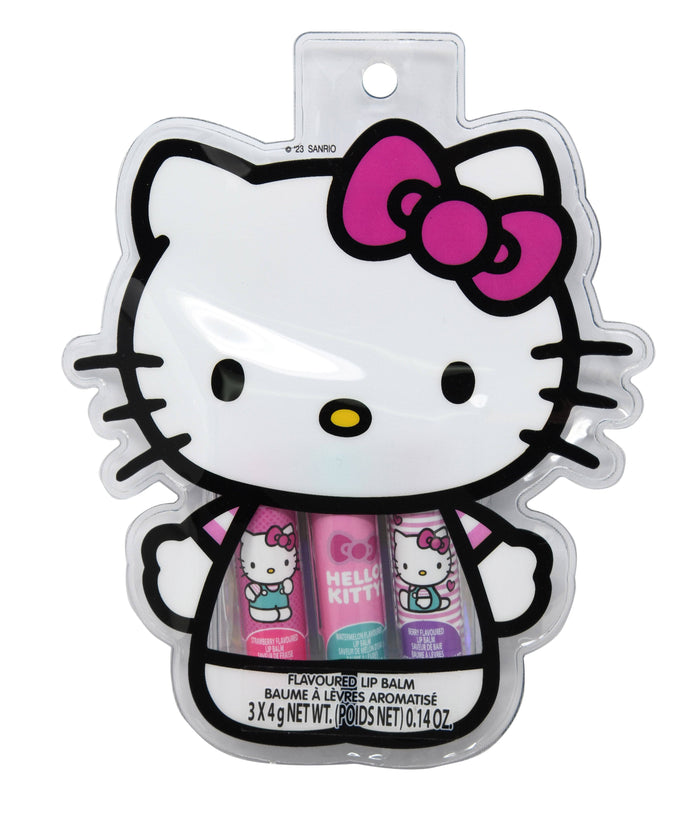 UPD Accessories Hello Kitty 3pk Lip Balm in Shaped Pouch