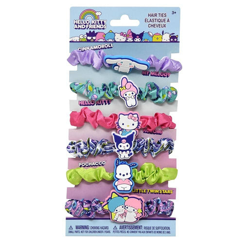 U.P.D. Accessories Hello Kitty® & Friends 6pk Hair Elastics on Card