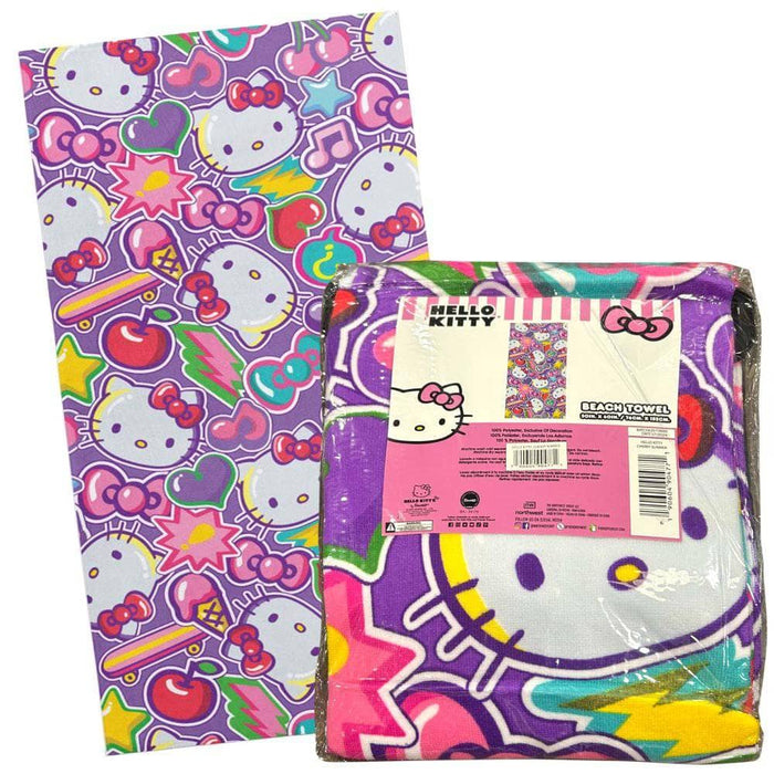 UPD Accessories Hello Kitty Microfiber Beach Towel  - Cherry Summer