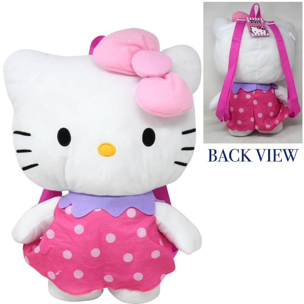 Hello Kitty® Shiny Pink 16" Plush Backpack