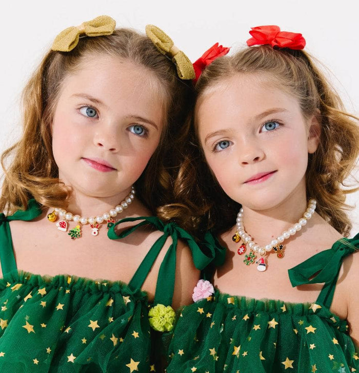 Lola + The Boys Holiday Christmas Chocker / 2/6 Holiday Pearl Chocker