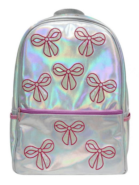 holographic backpack mini Lola + The Boys Hologram Bow Backpack