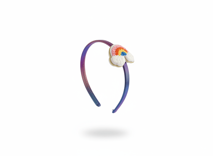 Lotus Accessories Rainbow Hologram Icon Headband