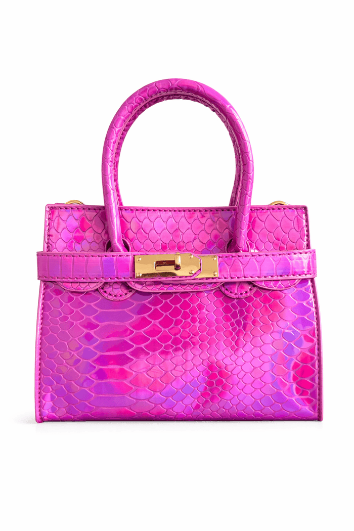 Lola + The Boys Accessories Hot Pink Hologram Mini Purse