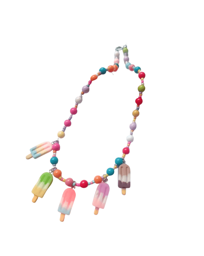 Lola + The Boys Accessories Ice Cream Beaded Charm Necklace