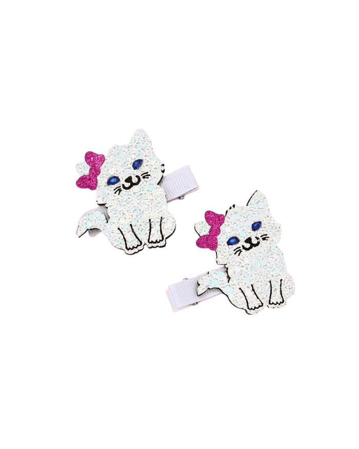 Lola + The Boys Accessories Kitty Hair Clips (Pack of 2)