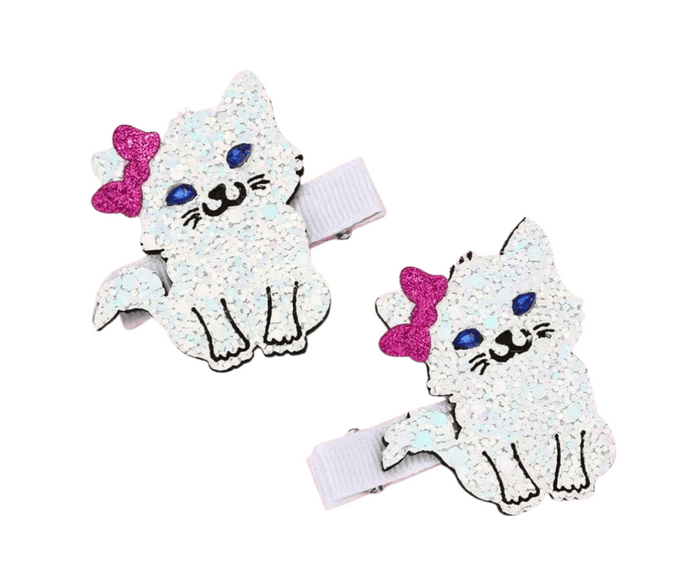 Lola + The Boys Accessories Kitty Hair Clips (Pack of 2)