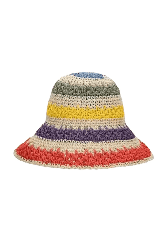 Lola + The Boys Accessories Knitted Rainbow Hat