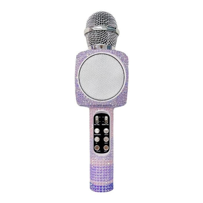 Lola & The Boys Accessories Lavender Candy Bling Karaoke Microphone & Bluetooth Speaker