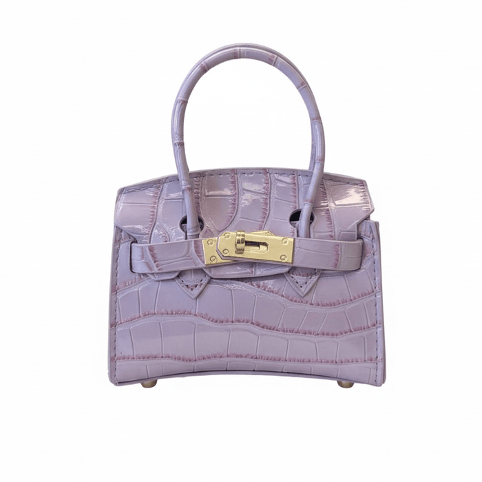 Lola + The Boys Accessories Lavender Crocodile Mini Purse