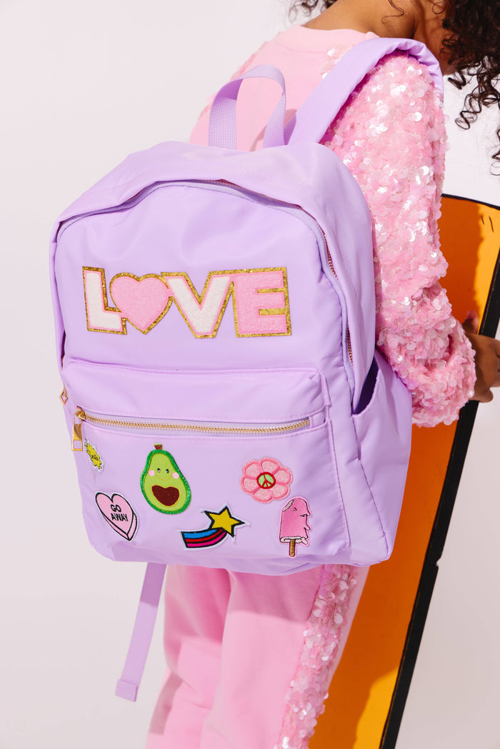 Lola + The Boys Accessories Lavender Patch Backpack