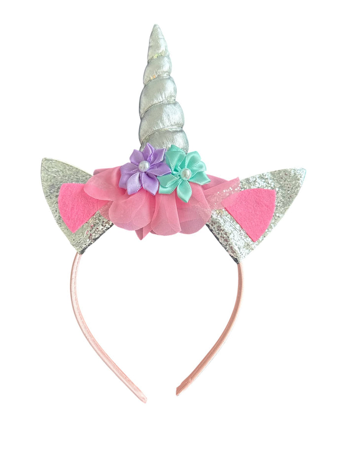 Lola & The Boys Accessories Light Up Unicorn Floral Headband