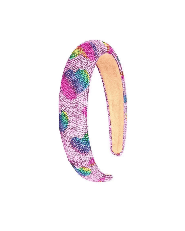 exclude-new-arriv Accessories Rainbow Love Crystal Headband