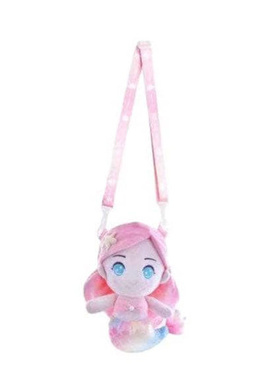 Lola + The Boys Accessories Pink Mermaid Doll Crossbody Purse
