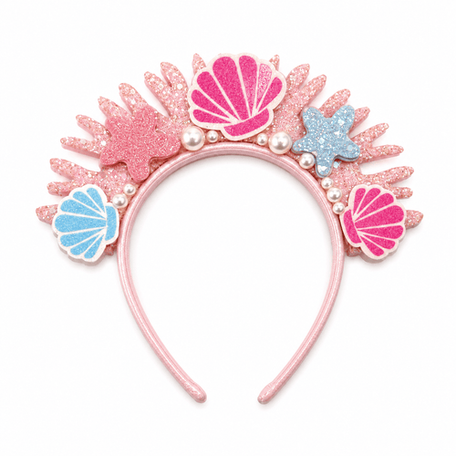 Lotus Accessories Mermaid Sparkle Pearly Headband