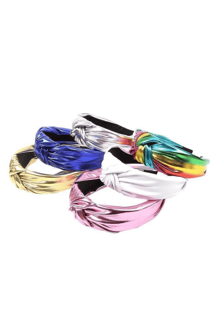 Lola + The Boys Accessories Metallic Knotted Headbands