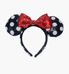Charm It! Accessories Black Headband Minnie Bow Ears Headband