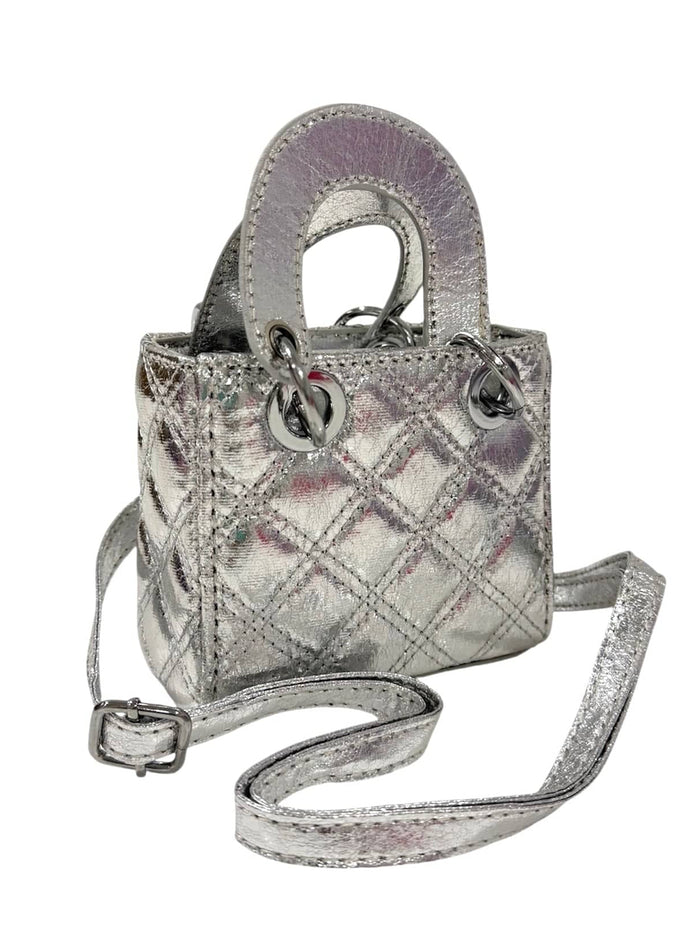 Lola + The Boys Accessories Silver Miss Coco Purse