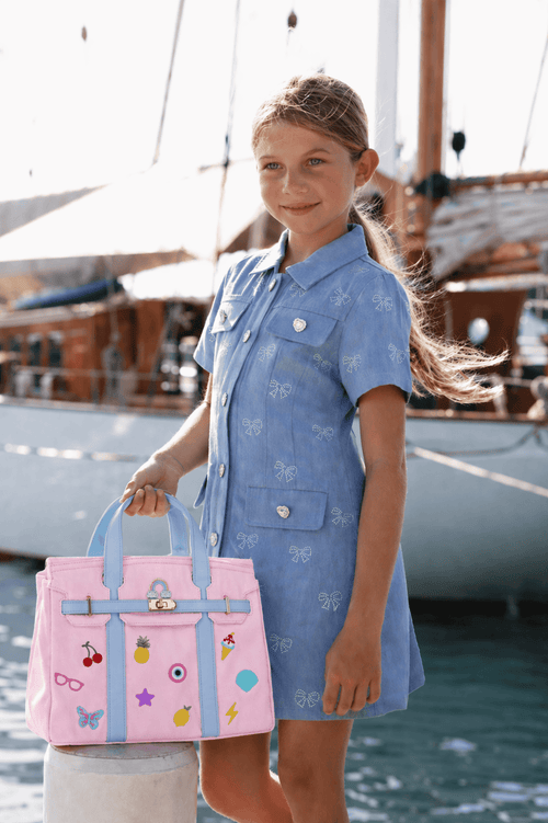 Lola + The Boys Accessories Pastel Beachkin Bag