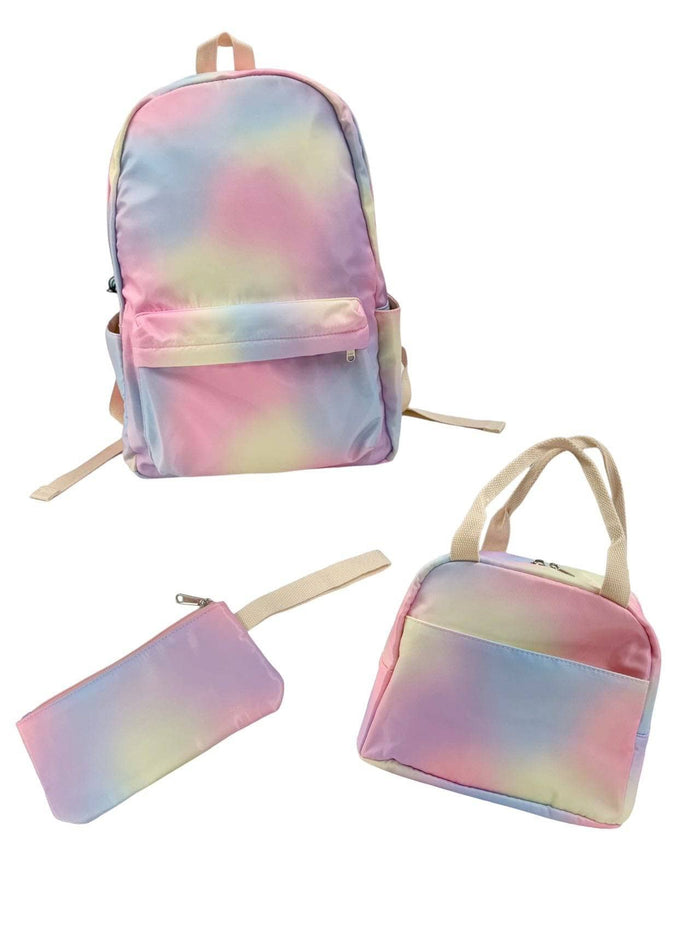 exclude-bts Accessories Tie Dye Pastel Dreams Backpack Set (3 Pieces)