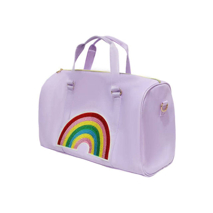 exclude-new-arriv Accessories Lavender Patch Crystal Rainbow Weekender Bag