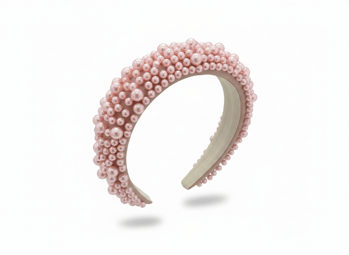 Lotus Accessories Pink Pearly Dream Headband