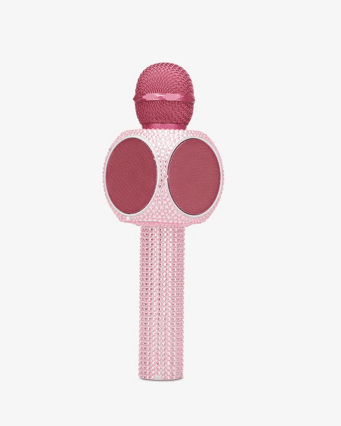 Trend Tech Accessories Pink Bling Karaoke Microphone & Bluetooth Speaker