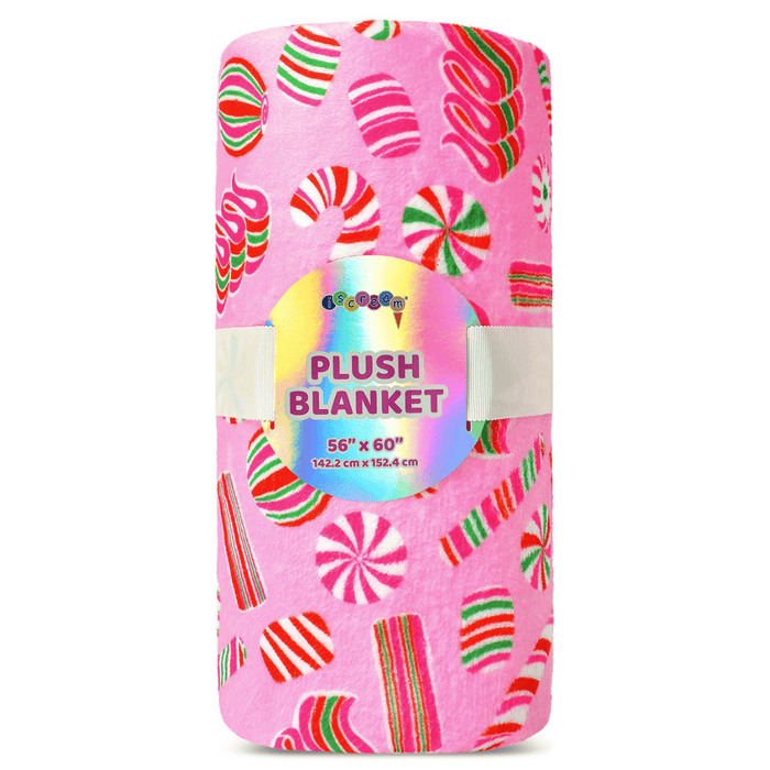 iScream Accessories Pretty Peppermint Plush Blanket
