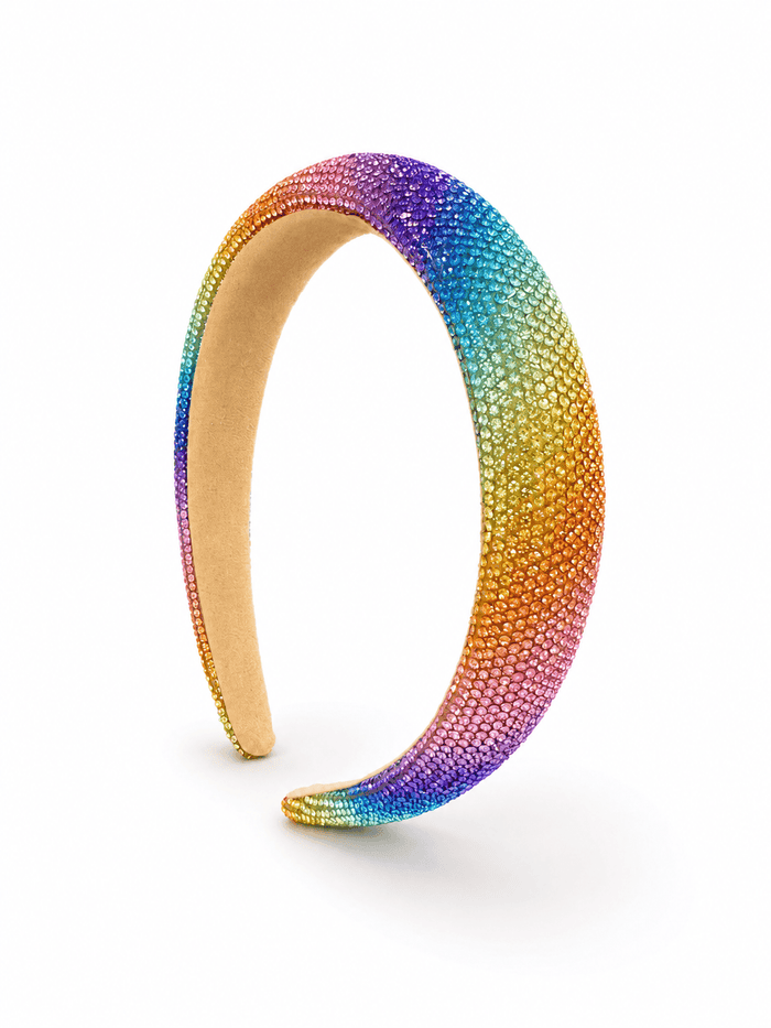 exclude-archive Accessories Pastel Ombre Rainbow Encrusted Headband