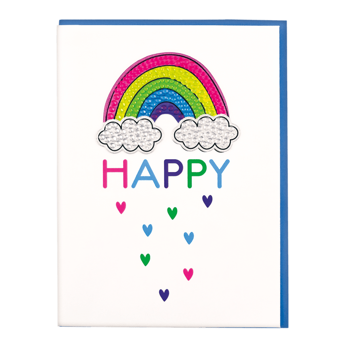iScream Accessories Rainbow Removable Rhinestone Decal Greeting Card