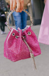 Lola + The Boys Accessories Rhinestone Bucket Handbag