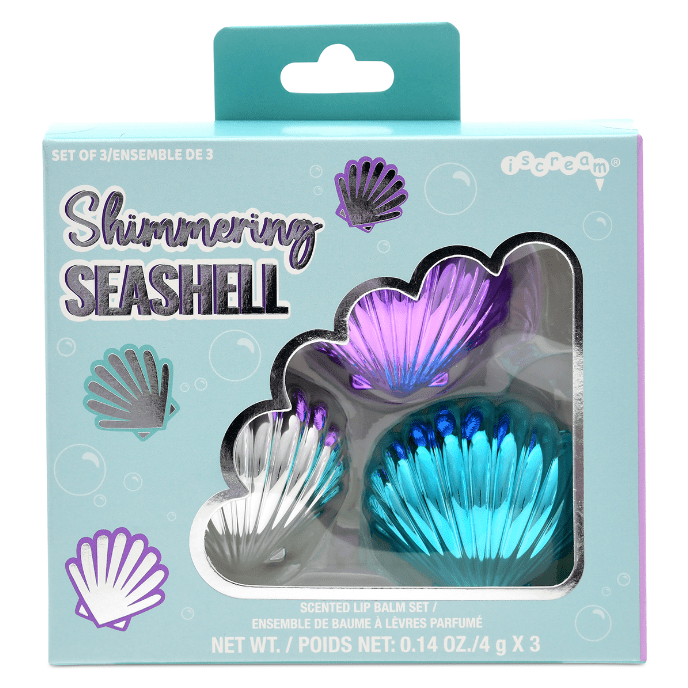 iScream Accessories Seashell Lip Balm Trio